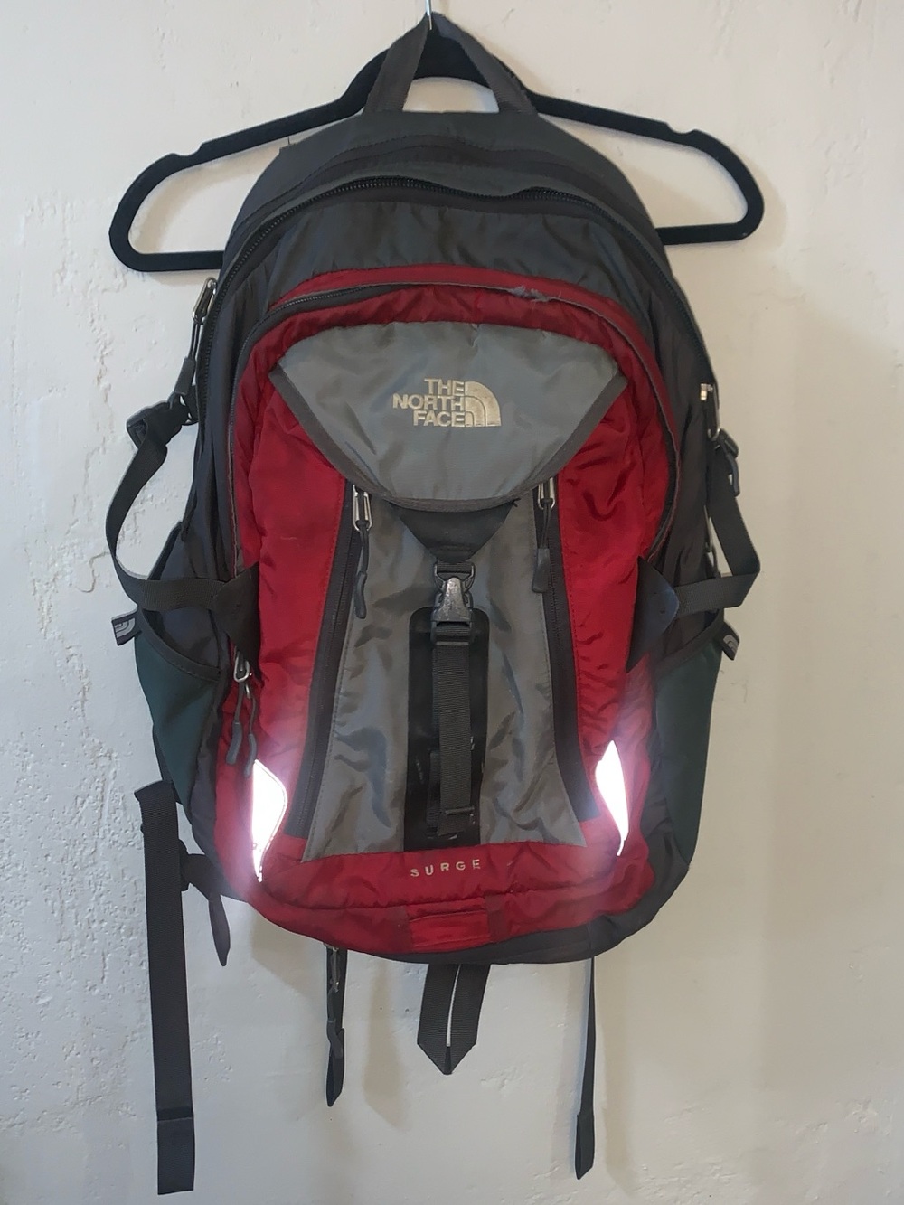 The North Face Surge Backpack Northface Bag School College Hiking Worn